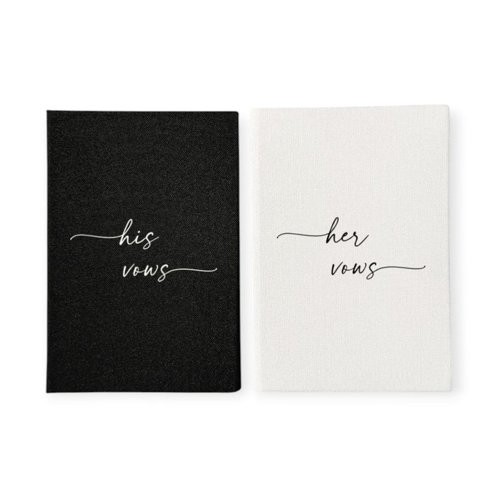 Custom Wedding Vow Books - Linen Vow Books D01