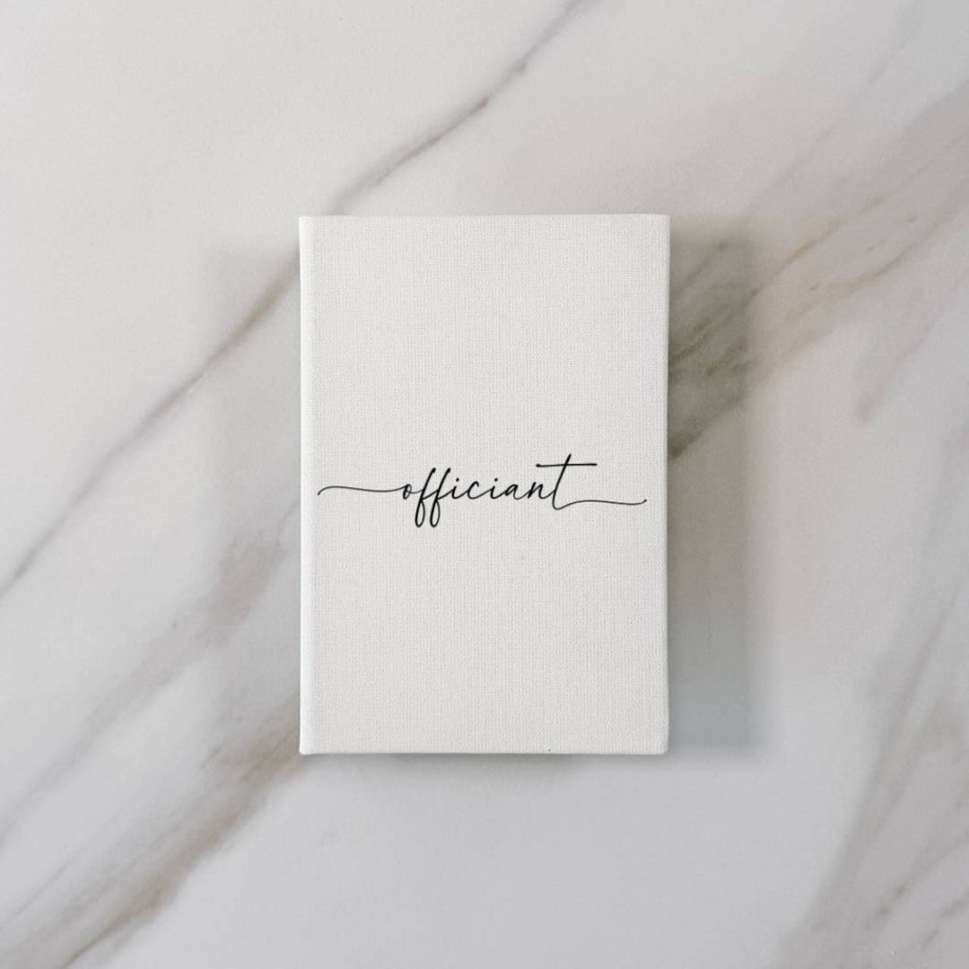Custom Wedding Vow Books - Linen Vow Books D01