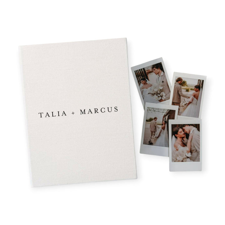 Custom Wedding Photo Album - Linen Wedding Instax Album D02