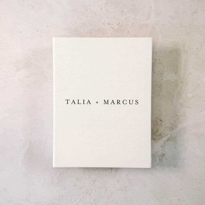 Custom Wedding Photo Album - Linen Wedding Instax Album D02