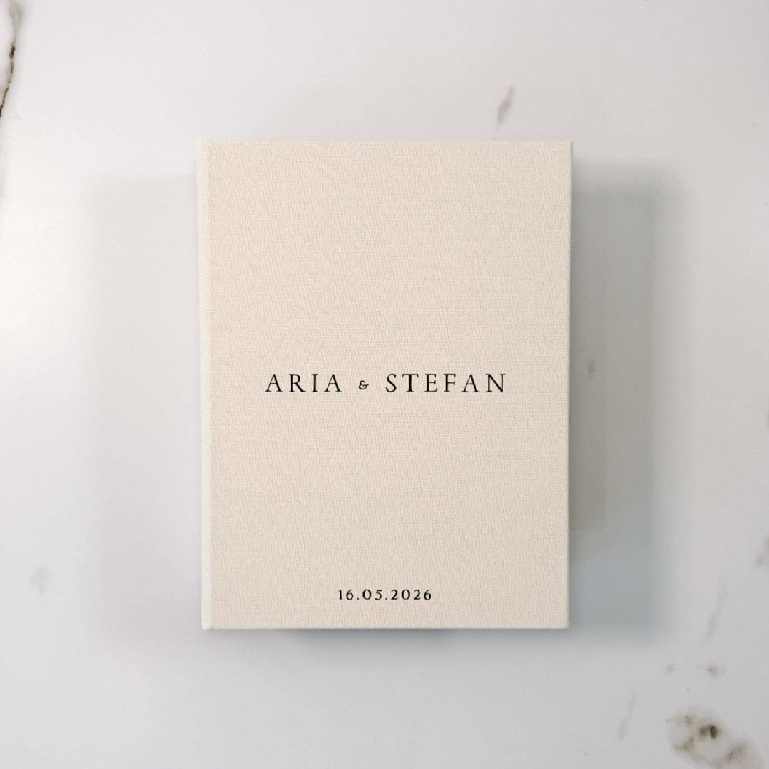 Custom Wedding Photo Album - Linen Wedding Instax Album D03