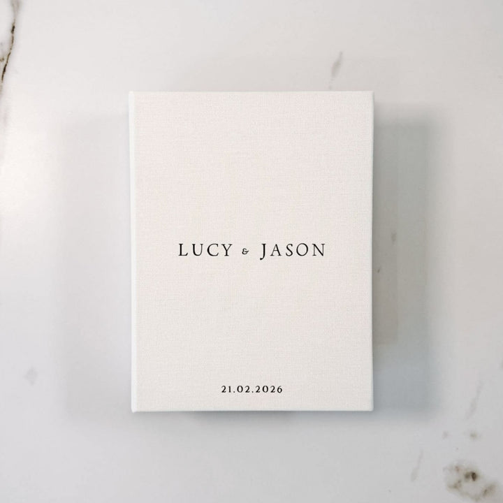 Custom Wedding Photo Album - Linen Wedding Instax Album D03