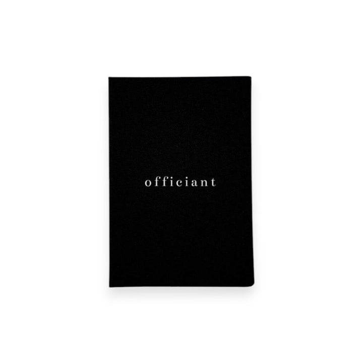 Wedding Officiant Book Linen Celebrant Book D04