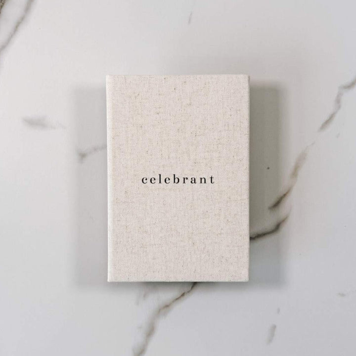 Wedding Officiant Book Linen Celebrant Book D04