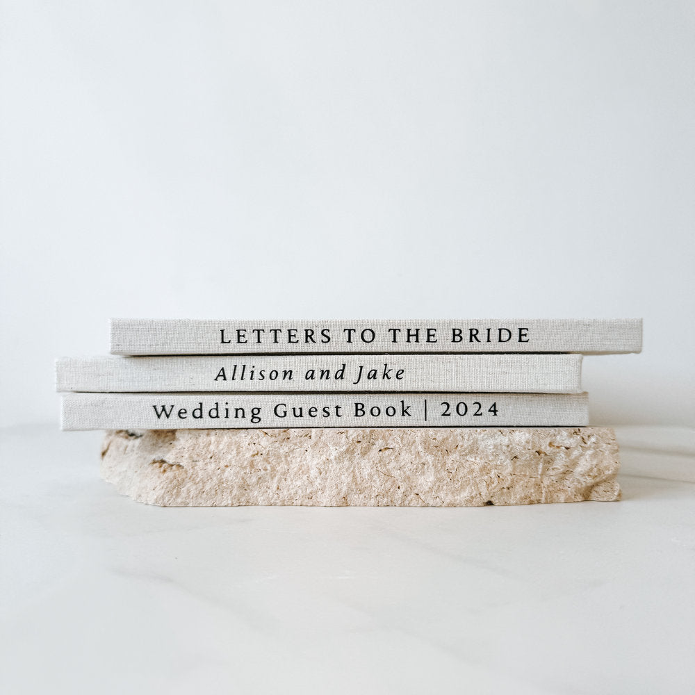 Wedding Guest Book Spine Personalisation