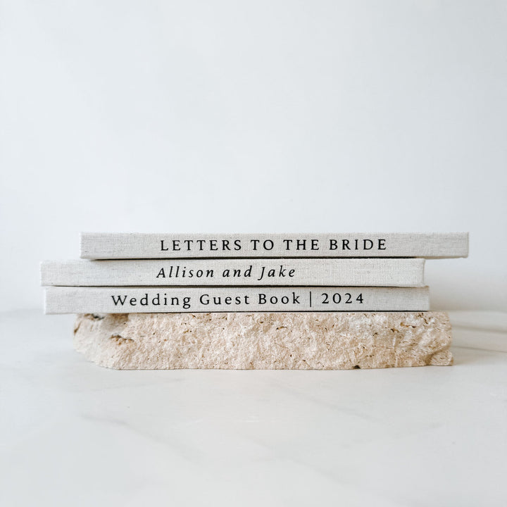 Wedding Guest Book Spine Personalisation