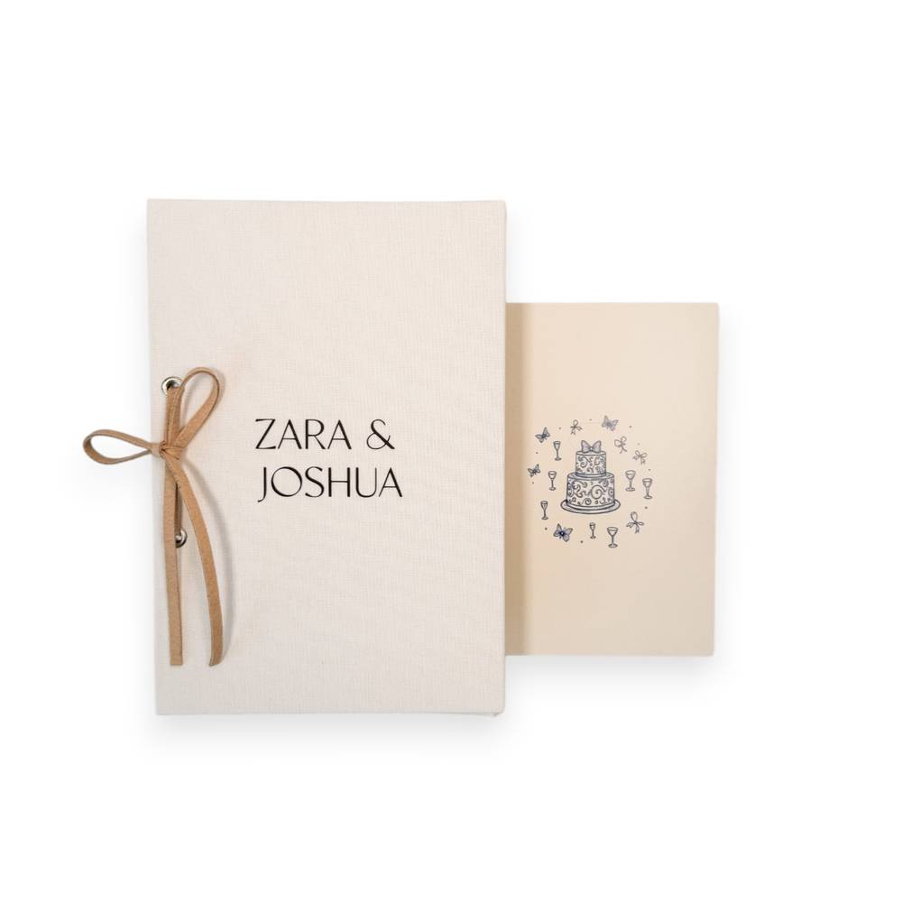 Personalised wedding card organiser