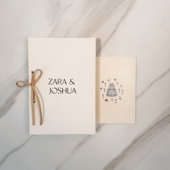 Personalised wedding card organiser