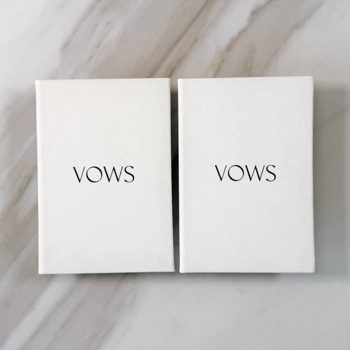 Custom Wedding Vow Books - Linen Vow Books D11