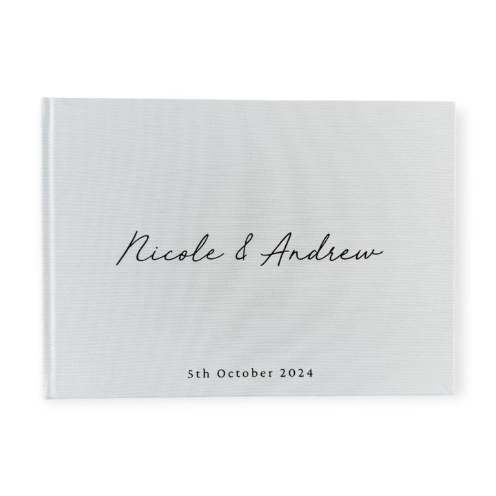 Personalised Guest Book White Colour Wedding