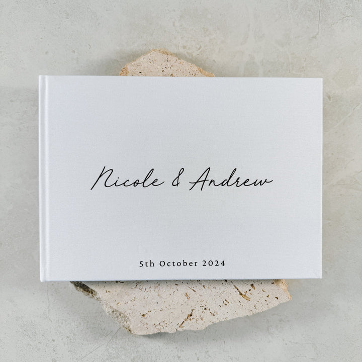 Personalised Guest Book White Colour Wedding