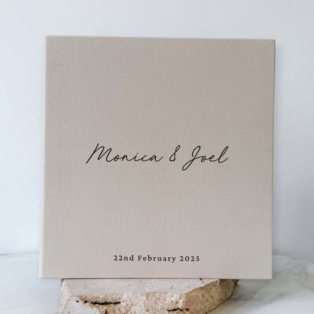 Wedding Photo Album Self-Adhesive Sage Linen