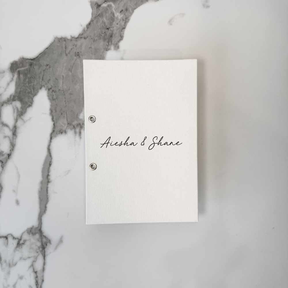 Personalised wedding card organiser