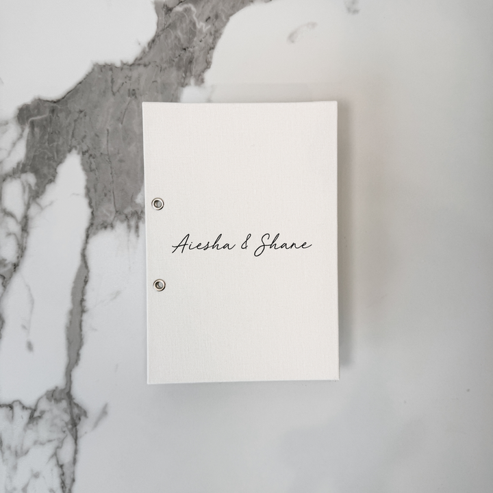Personalised wedding card organiser