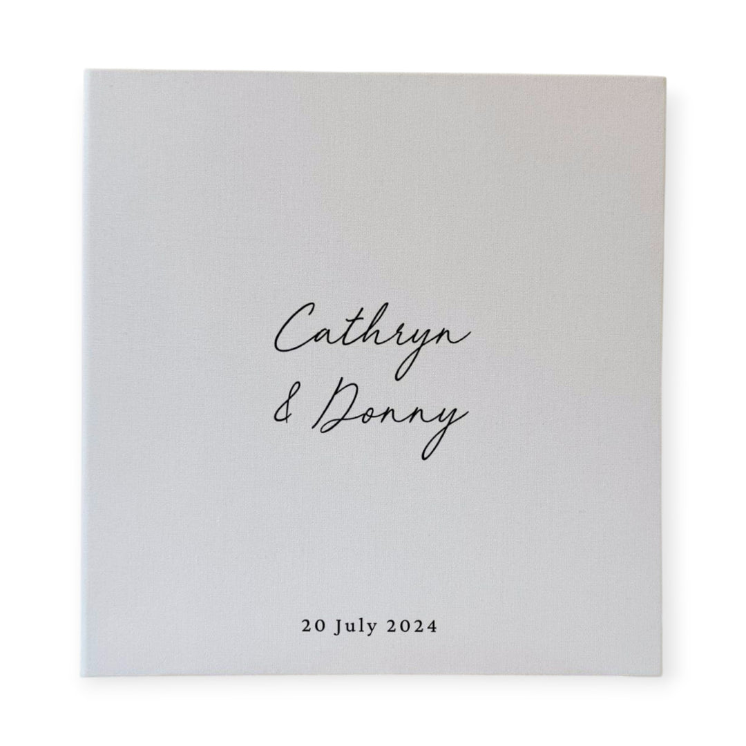 Personalised Wedding Photo Album Self-Adhesive Binding Sage