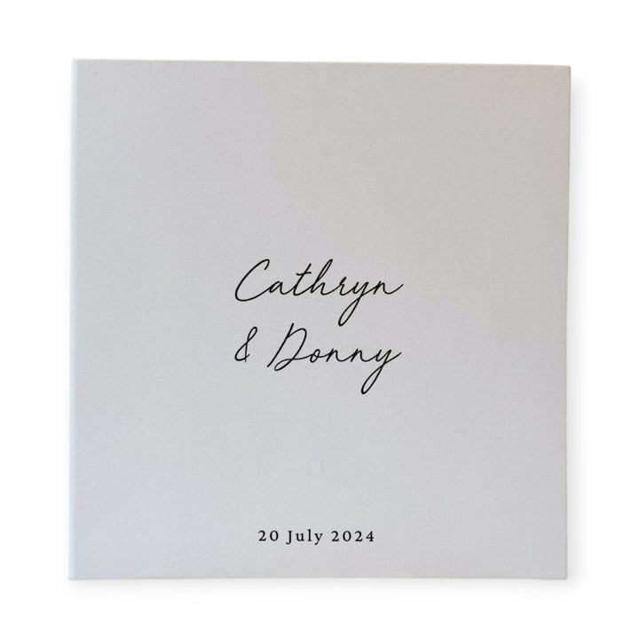 Personalised Wedding Photo Album Self-Adhesive Binding Sage