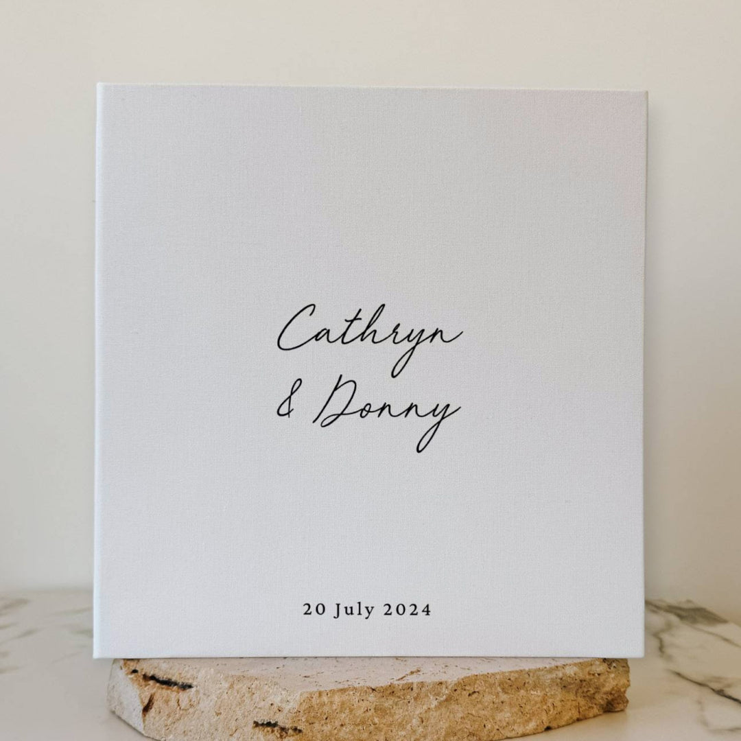 Personalised Wedding Photo Album Self-Adhesive Binding Sage