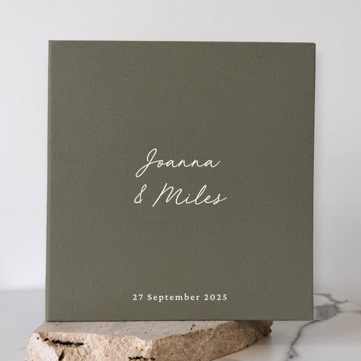 Personalised Wedding Photo Album Self-Adhesive Binding White