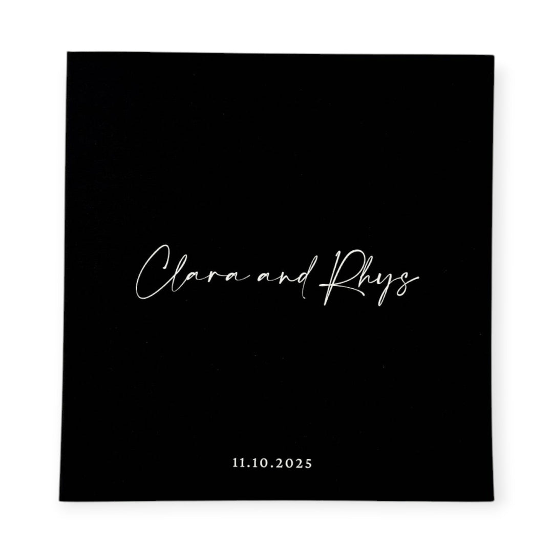 Elegant Wedding Photo Album Self-Adhesive Pages Ivory Linen