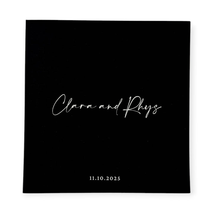 Elegant Wedding Photo Album Self-Adhesive Pages Ivory Linen