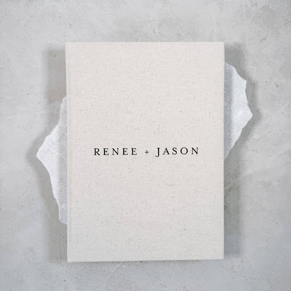 Sand Wedding Guest Book With Custom Names