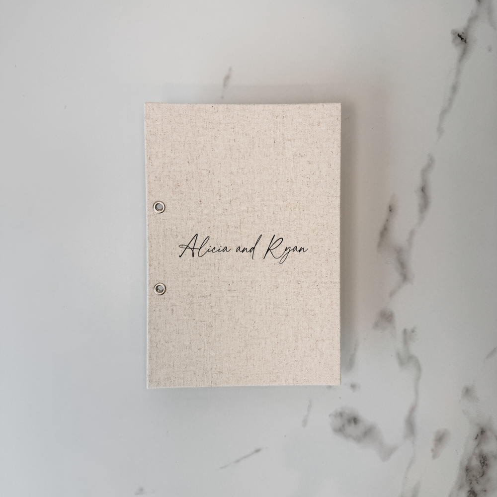 Personalised wedding card organiser