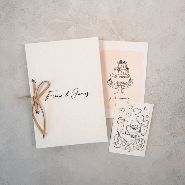 Personalised wedding card organiser