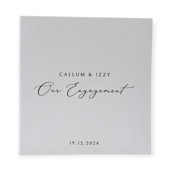 Custom Engagement Photo Album - Linen Self AdhesiveD32