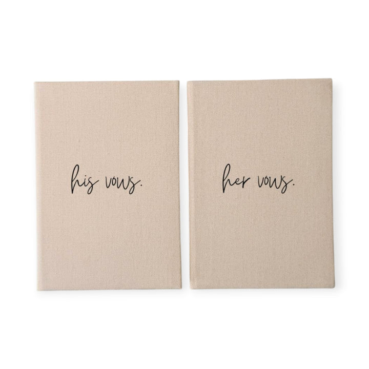 Custom Wedding Vow Books - Linen Vow Books D33