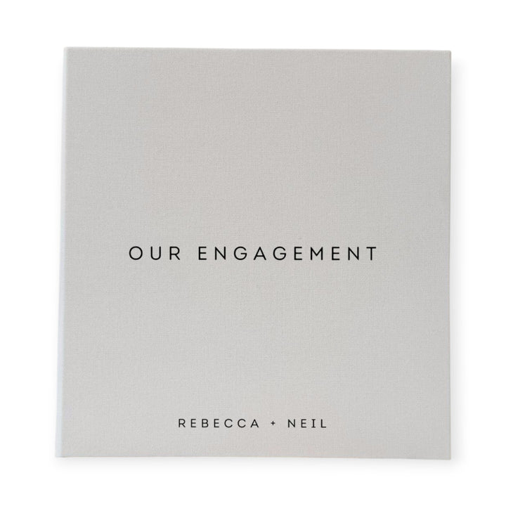 Classic Engagement Photo Album Self-Adhesive Binding Sage Linen