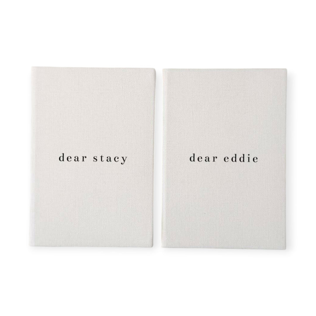 His and hers wedding vow books