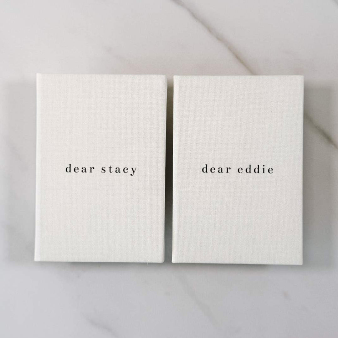 His and hers wedding vow books