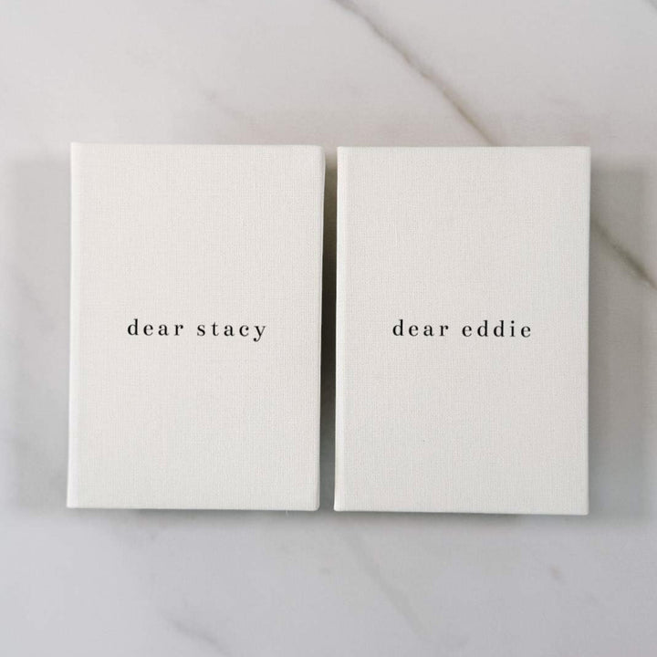 His and hers wedding vow books