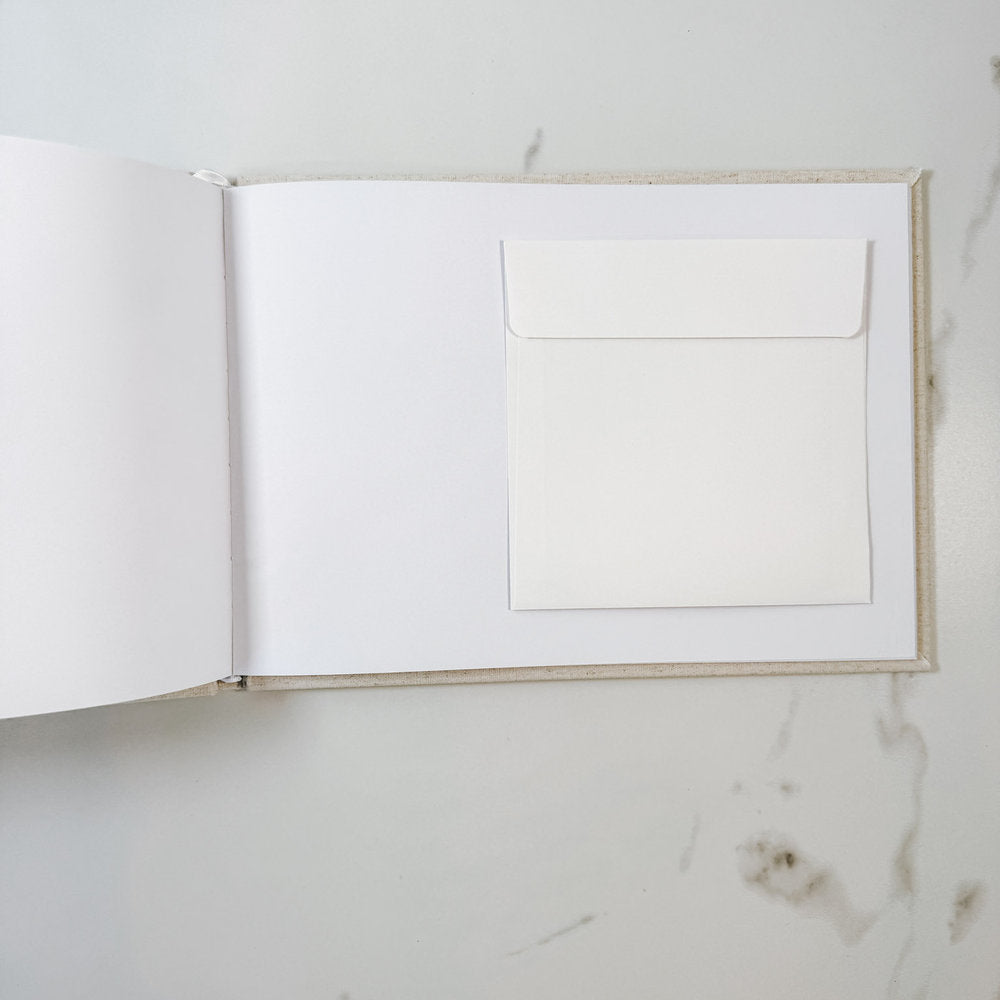 Guest Book Accessories Stick In Envelopes White