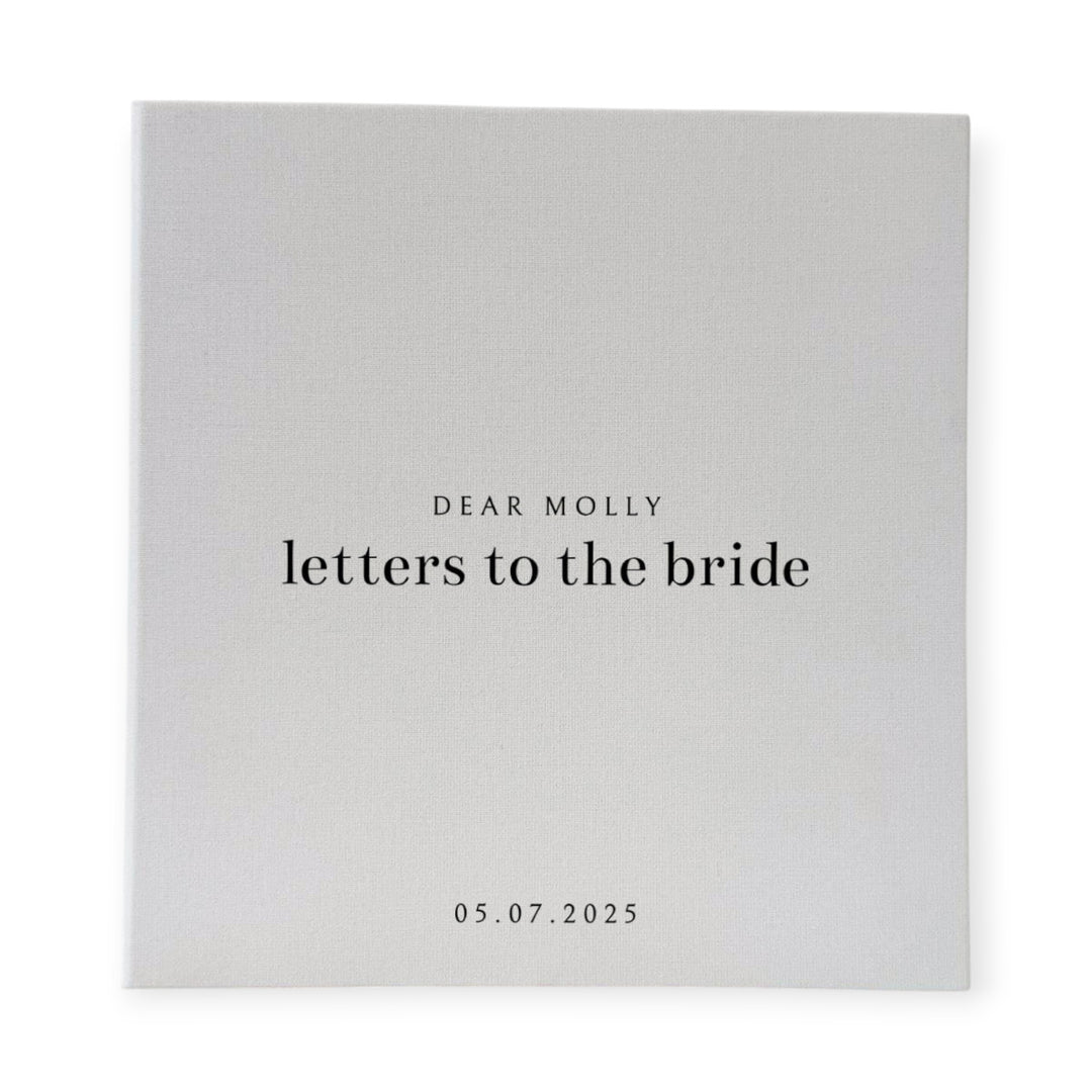 Elegant Letters to the Bride Photo Album Self-Adhesive Sage Linen