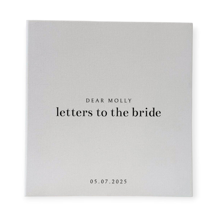 Elegant Letters to the Bride Photo Album Self-Adhesive Sage Linen