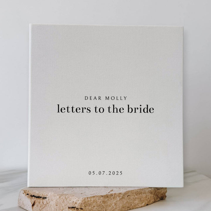 Elegant Letters to the Bride Photo Album Self-Adhesive Sage Linen
