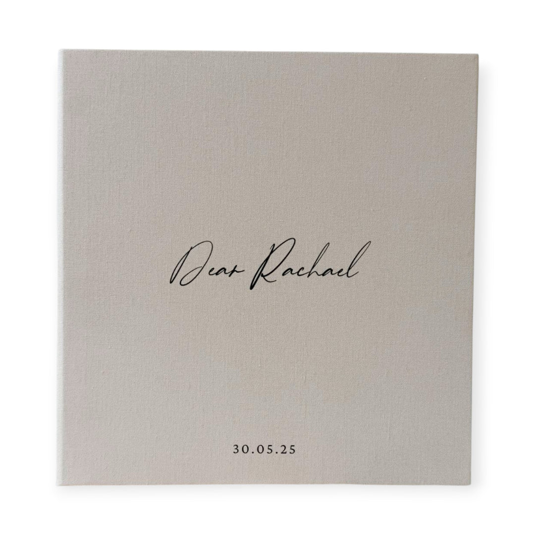 Timeless Letters to the Bride Memory Album Self-Adhesive Almond Linen