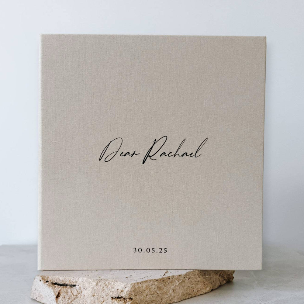 Timeless Letters to the Bride Memory Album Self-Adhesive Almond Linen