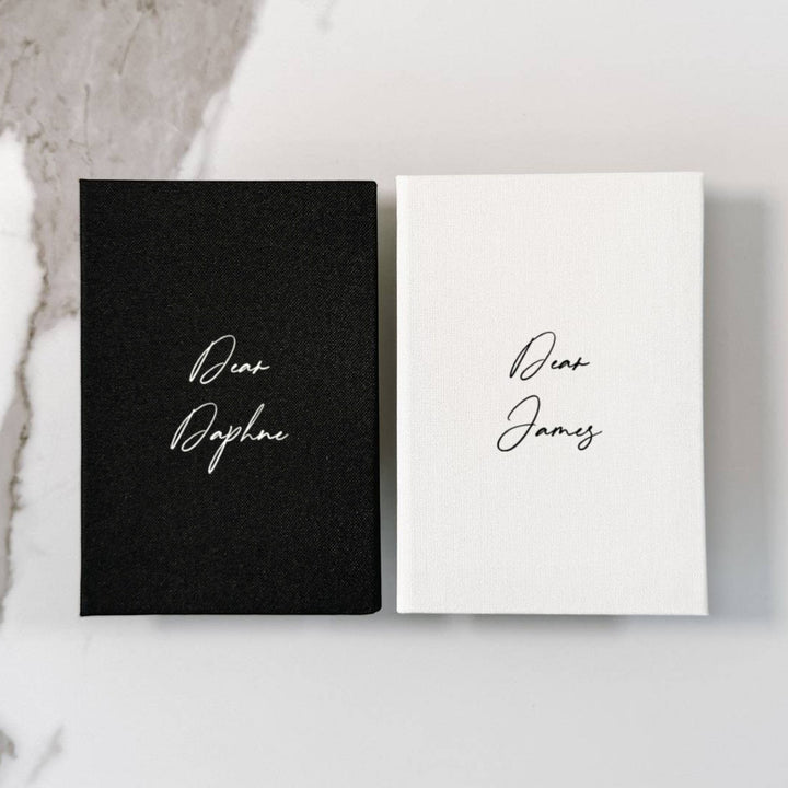 Custom Wedding Vow Books - Linen Vow Books D46