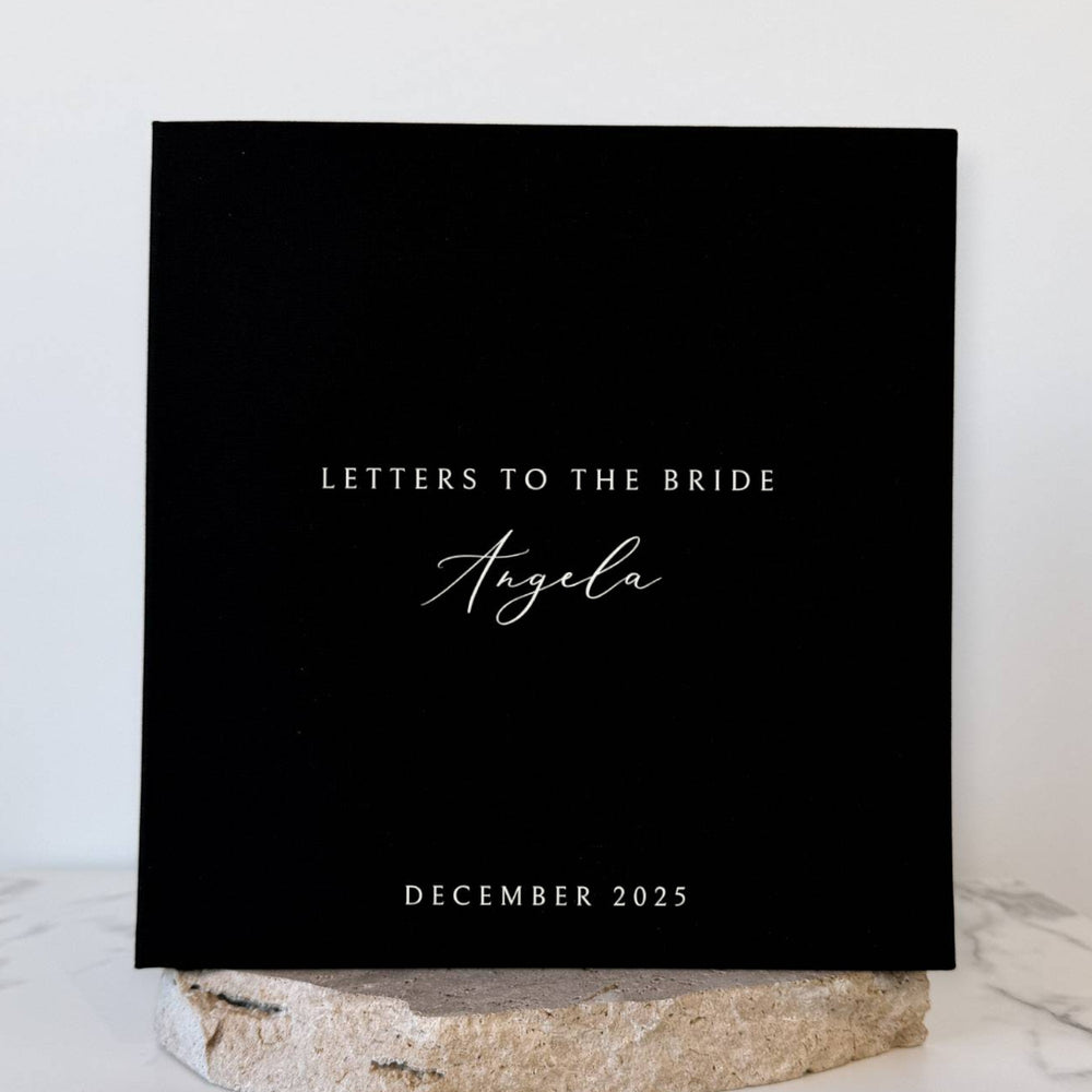 Classic Letters to the Bride Album Self-Adhesive Ivory Linen