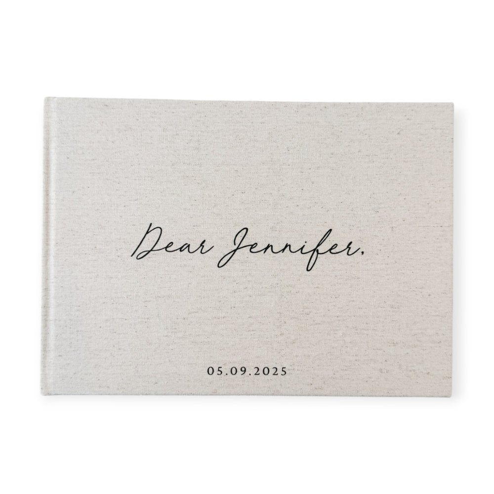 Letters to the Bride Memory Book Sand Linen