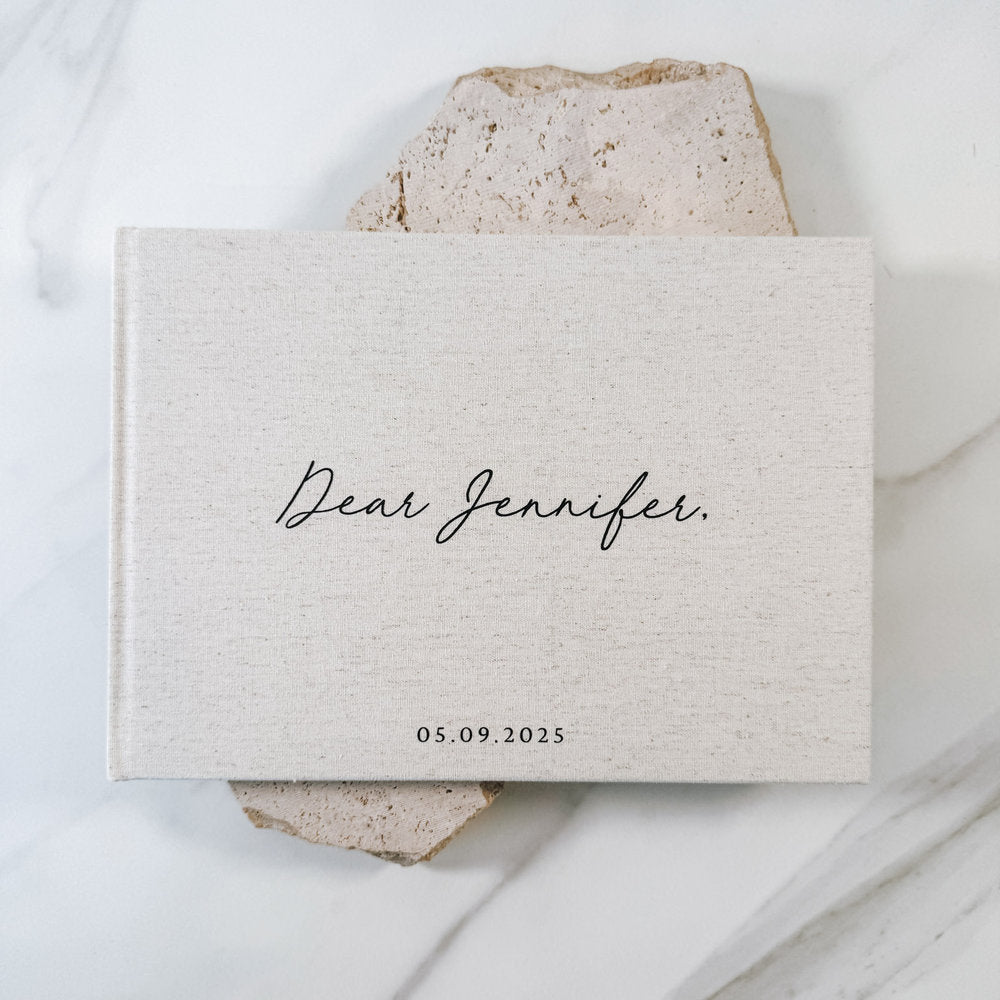 Letters to the Bride Memory Book Sand Linen
