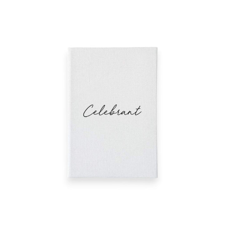 Wedding Officiant Book Linen Celebrant Book D48