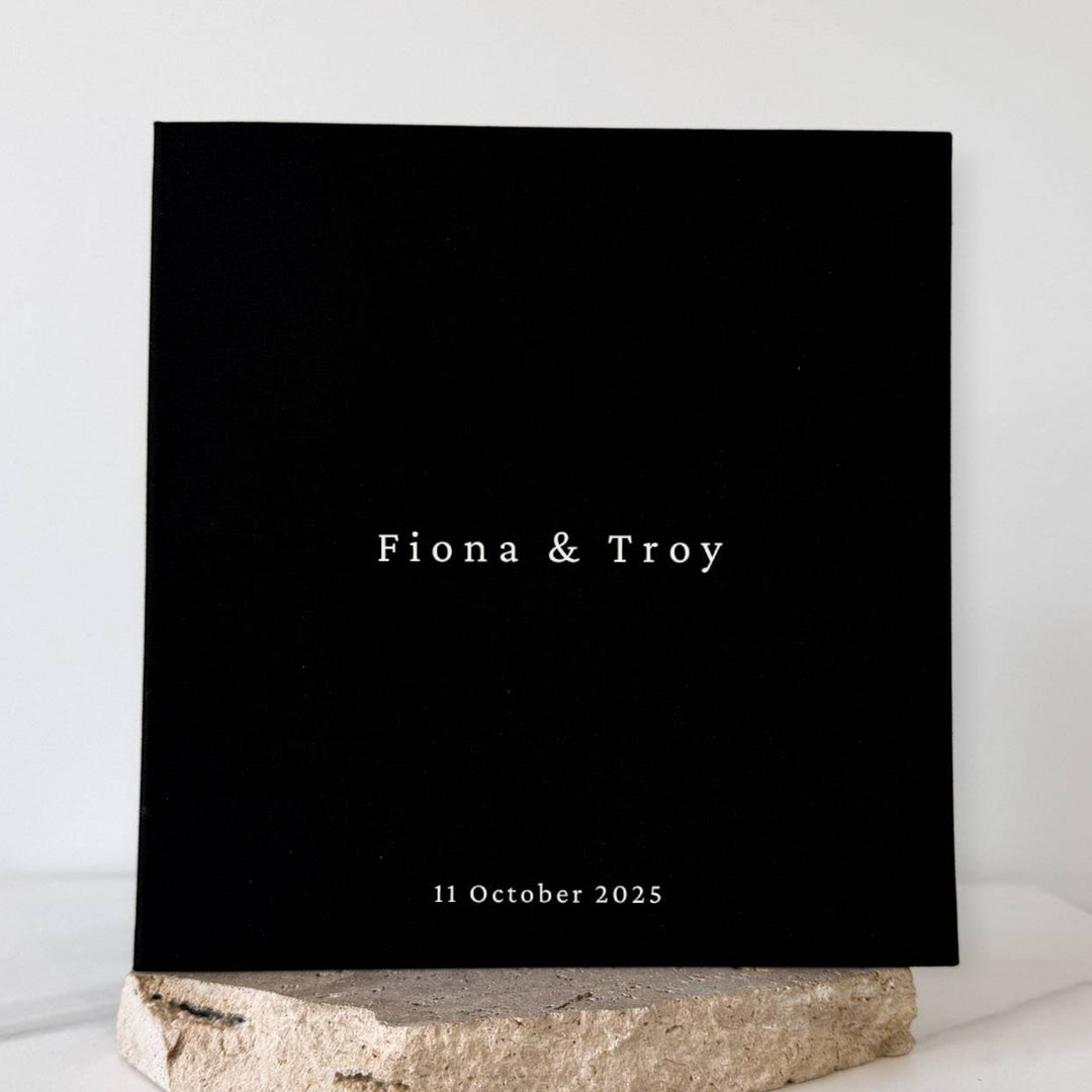 Personalised Wedding Photo Album Self-Adhesive Almond