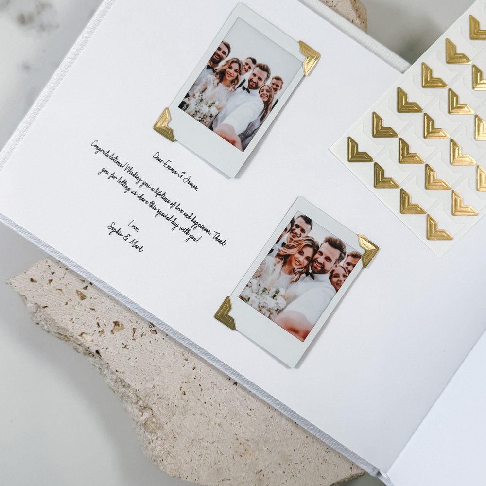 Photo Corners For Guest Book Keepsakes Self-Adhesive