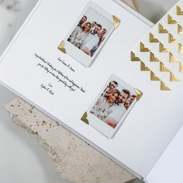 Photo Corners For Guest Book Keepsakes Self-Adhesive