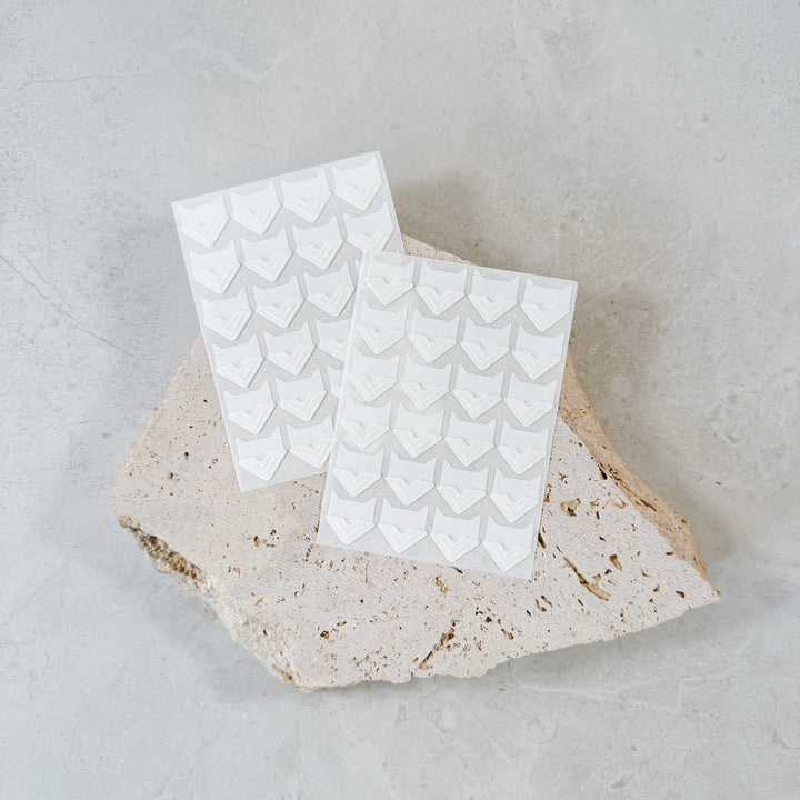 White Self-Adhesive Photo Corners For Guest Books