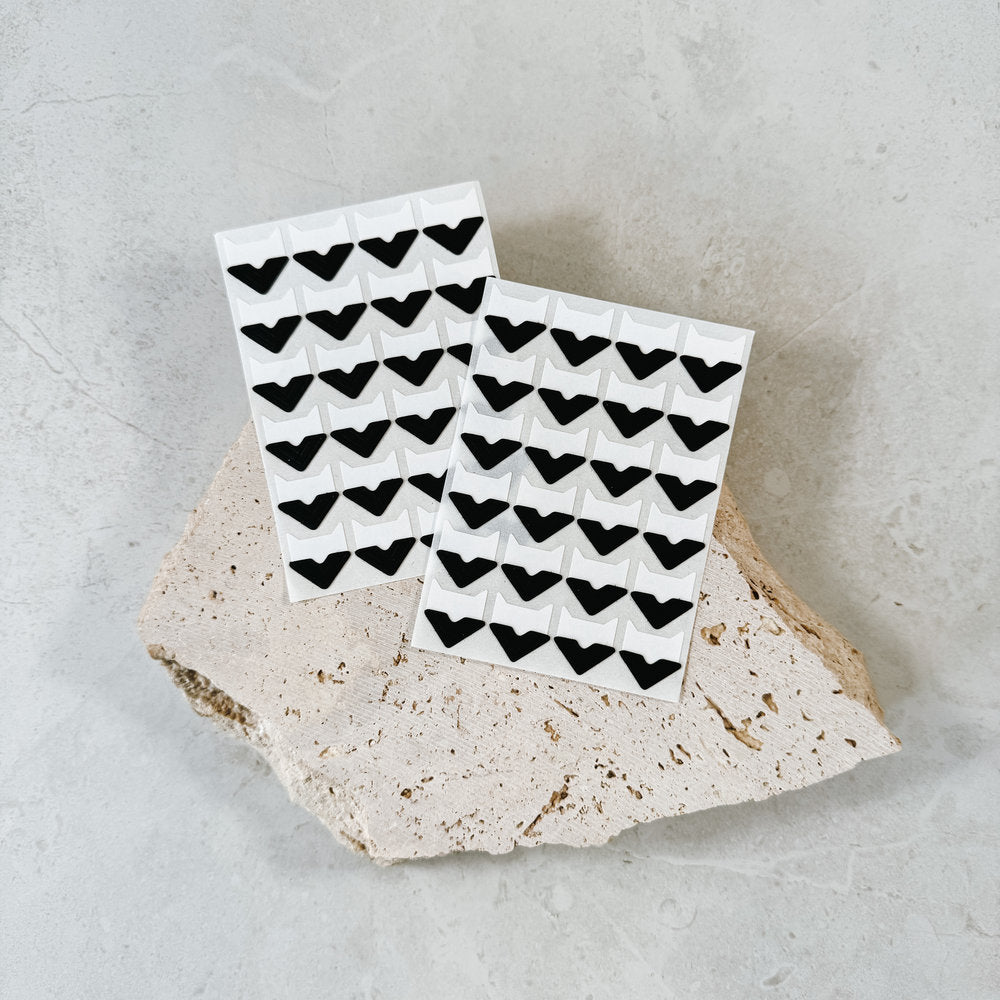 Black Self-Adhesive Photo Corners For Guest Books