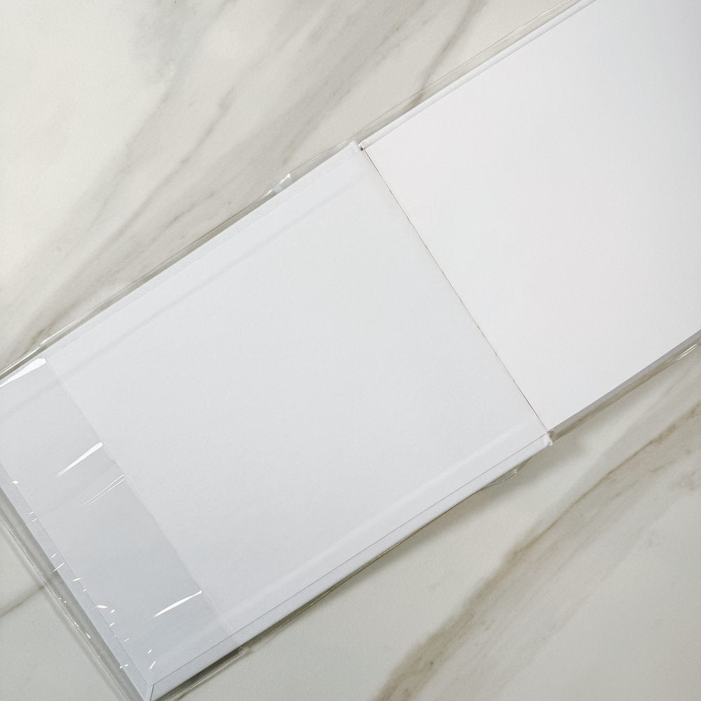 Transparent Protective Cover For Linen Guest Books